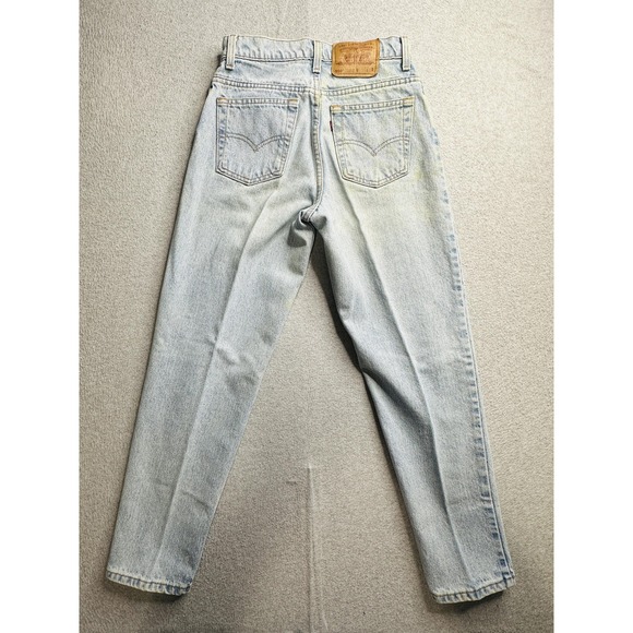 Vintage Levis 550 Jeans Womens 7 Small Light Wash Relaxed Tapered Made USA 90s